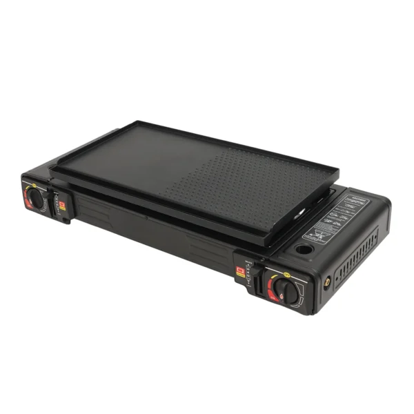 S18aabbb8b4bb4e71986c3bb9cec11baeM.webp Gaskocher mit 2 Brennern und Piezo-Zündung