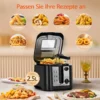 Fritteuse mit 2,5 l Fassungsvermögen