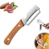 Gemüseschäler aus Holz mit ergonomischem Griff zum Schälen