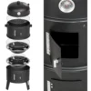 S21ddf45bce61430ba60a7180ee89cb410.webp Holzkohle-BBQ Smoker Grill 3in1 mit 45 cm Ø