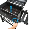 Holzkohlegrill inklusive 2 Grillrosten und Ablagen mit Haken