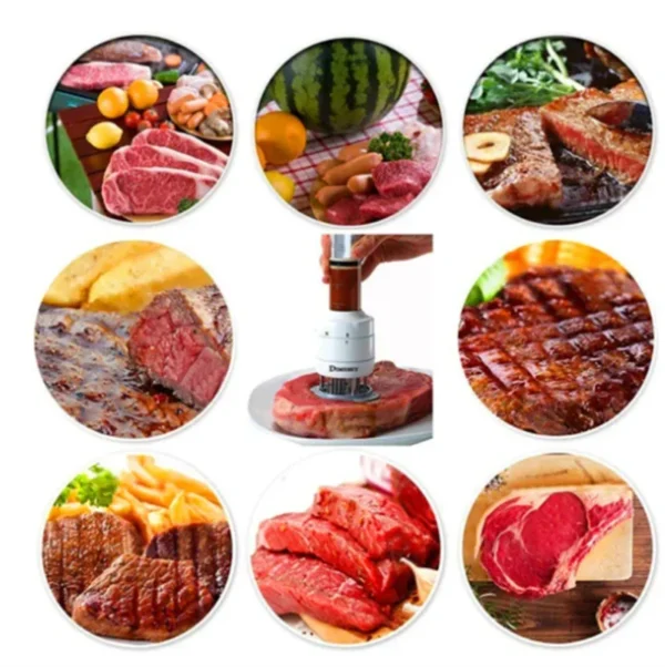 Fleischklopfer kombiniert Marinade-Injektor und Steakhammer