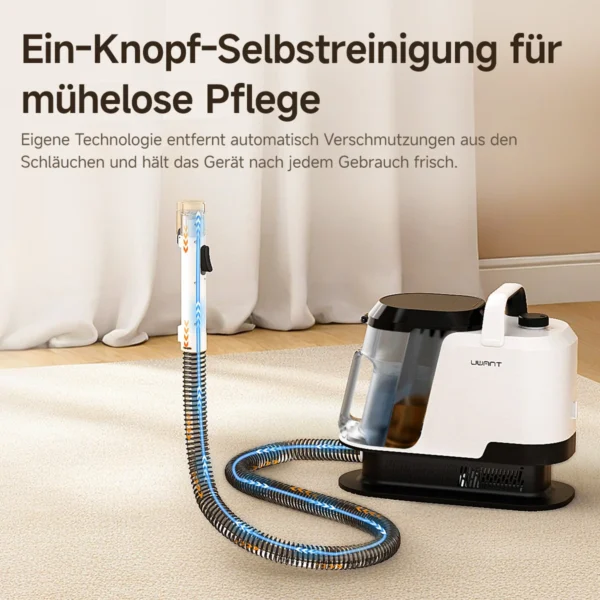 Teppichreiniger selbstreinigend mit Sprühfunktion und Bürste