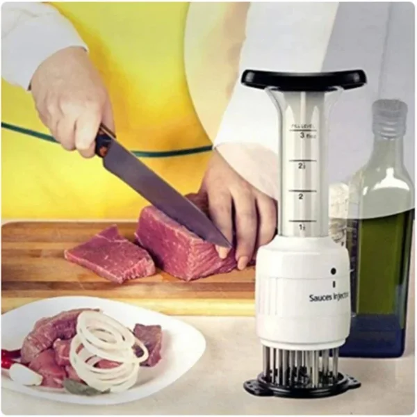 Fleischklopfer kombiniert Marinade-Injektor und Steakhammer