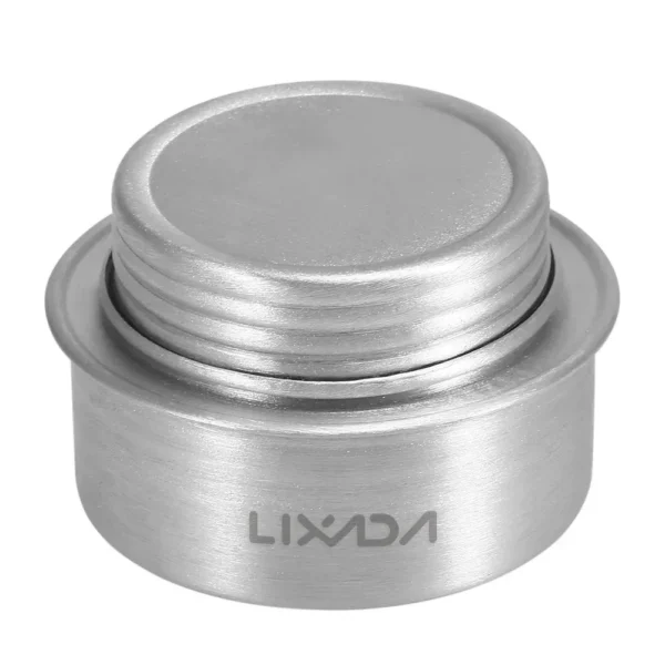 Spiritus-Campingkocher mit Deckel aus Aluminium