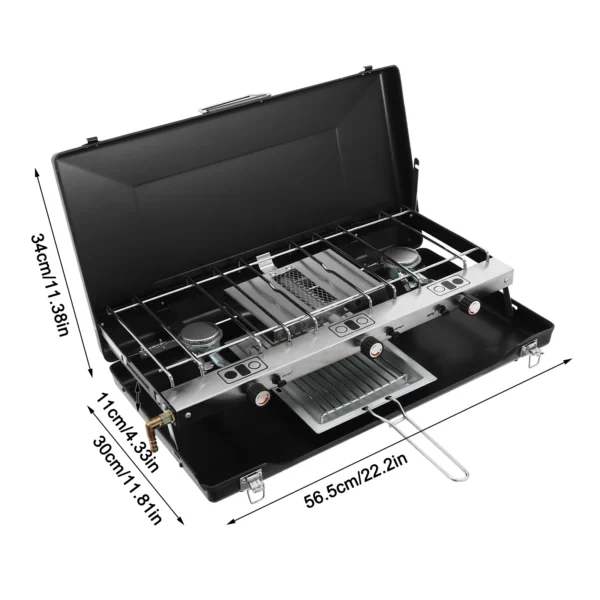 Gas-Campingkocher mit Piezo-Zündung 4,5 kW (328,5 g/h)