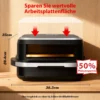 Heißluftfritteuse XL 2200W mit Sichtfenster & Pizzafunktion