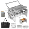 Holzkohlegrill aus Edelstahl – Tragbarer Grill für Outdoor Holzkohlegrill aus Edelstahl – Tragbarer Grill für Outdoor