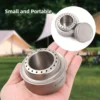 Spiritus-Campingkocher mit Deckel aus Aluminium