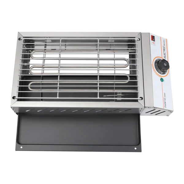 Elektro-BBQ-Grill aus Edelstahl mit einstellbarer Temperatur 2,5 kW