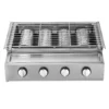 S43c949cf294841dd9e42167d9e3ed3a20.webp LPG-Gasgrill aus Edelstahl aus Edelstahl mit 4 Brennern