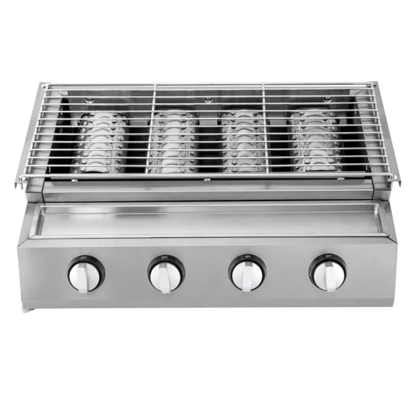 S43c949cf294841dd9e42167d9e3ed3a20.webp LPG-Gasgrill aus Edelstahl aus Edelstahl mit 4 Brennern