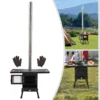 Holzkohle Klappgrill aus Edelstahl für Camping im Freien