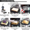 S5afbf269b7d34f3ab5abeae9c51b2f89J.webp UFO Burger Maker 1200 W - Fast-Food-Trend aus Südkorea