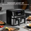 Heißluftfritteuse mit zwei Kammern und 8 Automatikprogramme