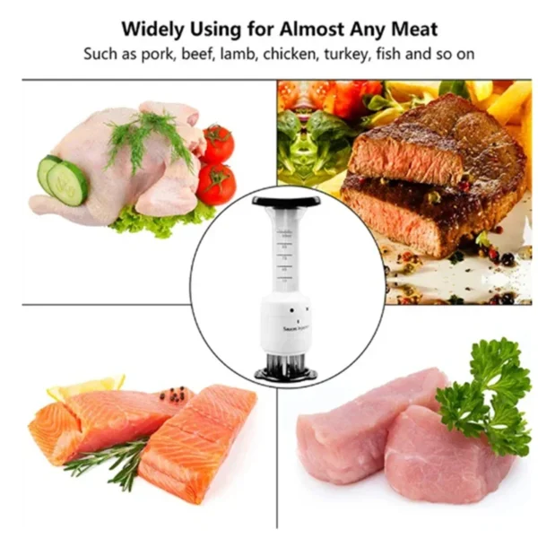 Fleischklopfer kombiniert Marinade-Injektor und Steakhammer