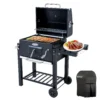 Holzkohlegrill-Set mit Zubehör, Thermometer & Warmhalterost Holzkohlegrill-Set mit Zubehör, Thermometer & Warmhalterost