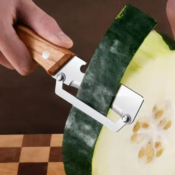 Gemüseschäler aus Holz mit ergonomischem Griff zum Schälen