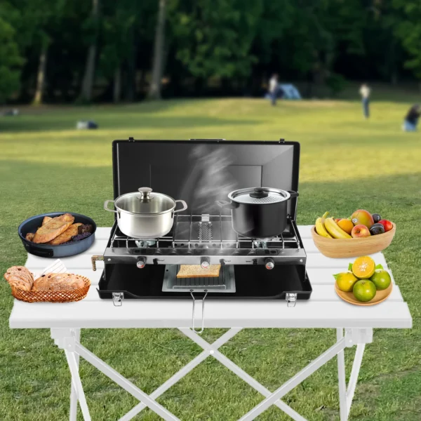 Gas-Campingkocher mit Piezo-Zündung 4,5 kW (328,5 g/h)