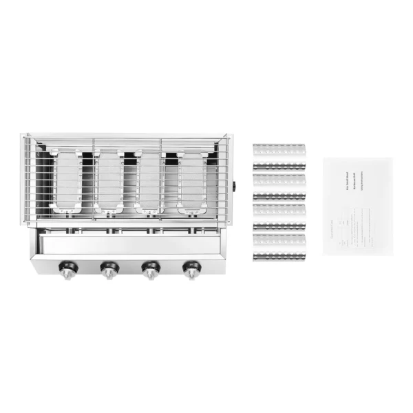 S8468b6dffe3545dea717babe3cc7fd78L.webp LPG-Gasgrill aus Edelstahl aus Edelstahl mit 4 Brennern