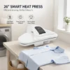 Dampfbügelpresse für Kleidung mit Touchscreen für 5 Stoffstufen