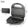 Sandwichmaker mit austausch-baren Backplatten & LED-Anzeigen