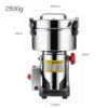 Getreidemühle aus Edelstahl mit 800 & 2500g Fassungsvermögen