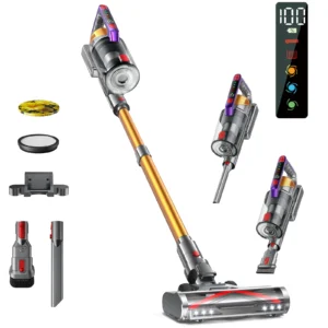 Akku-Staubsauger 550 W & 55 kPa – 60 Min Laufzeit Zuhause