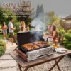 Kompakter Holzkohlegrill für den Außenbereich