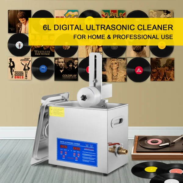 Ultraschall-Vinylreinigungsgerät 6 Liter für Schallplatten