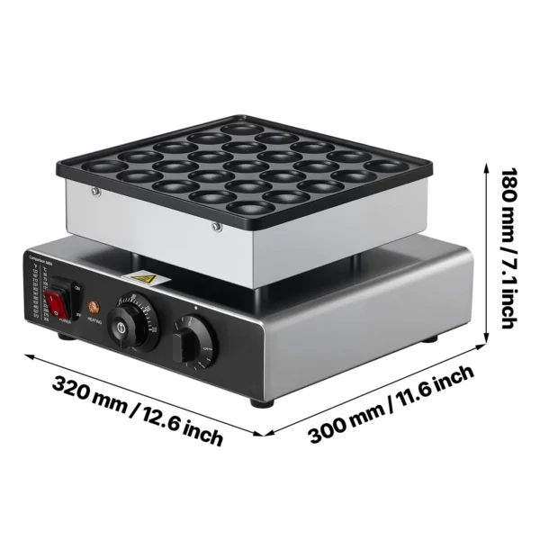 Mini-Pfannkuchenmaschine mit antihaft Poffertjes Backform