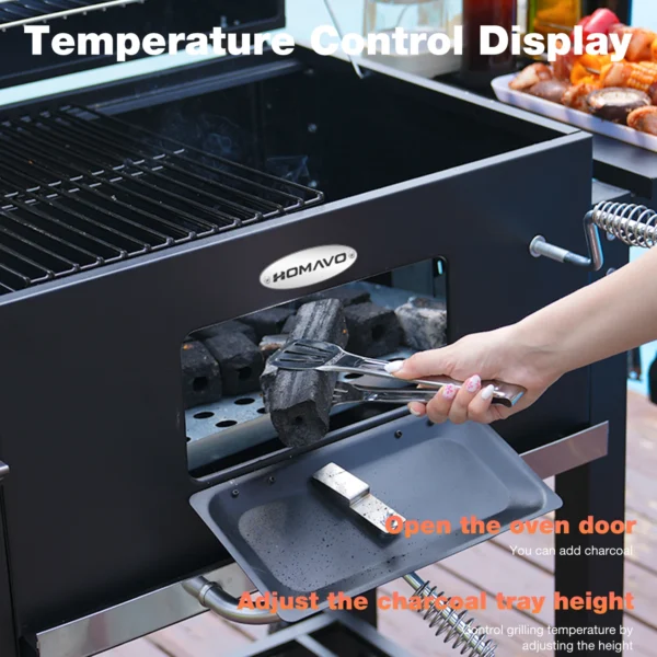 Sd1925e903e3b4a6e82a6b8d81b30ea799.webp Holzkohlegrill-Set mit Warmhalterost und Thermometer