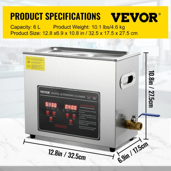 Sd1e249d663464f208f74bf08c8205581u.webp Ultraschallreiniger aus Edelstahl - Ultraschall-Haushaltsgerät