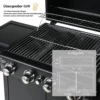 Sd7a2fd82bf0c490889f1a40f736dd67aJ.webp Gas-Grillwagen mit Piezo-Zündung und Thermometer für Gartenpartys