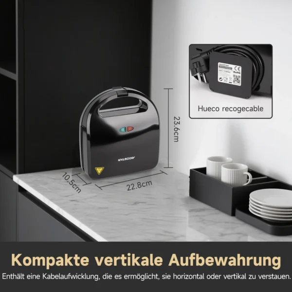Sdce84ba274c44059a3d313aee84793b9u.webp Waffeleisen 3-in-1 mit auto-matischer Temperaturregelung