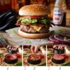 Hamburgerpresse-Set antihaft-beschichtet für Fleisch