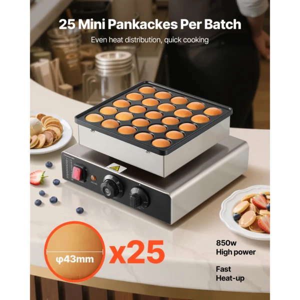 Mini-Pfannkuchenmaschine mit antihaft Poffertjes Backform